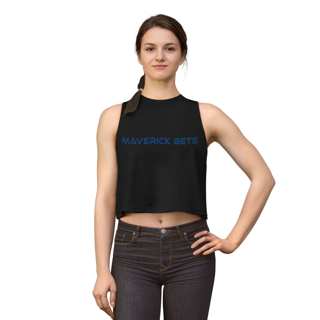 Maverick Bets Women’s Athletic Racerback Crop Top – Performance Tee
