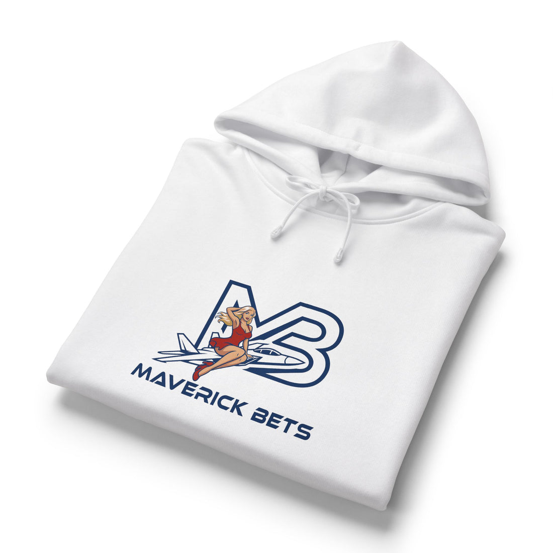 Maverick Bets Women’s Organic Midweight Hoodie – Surf Pinup Logo Graphic Pullover