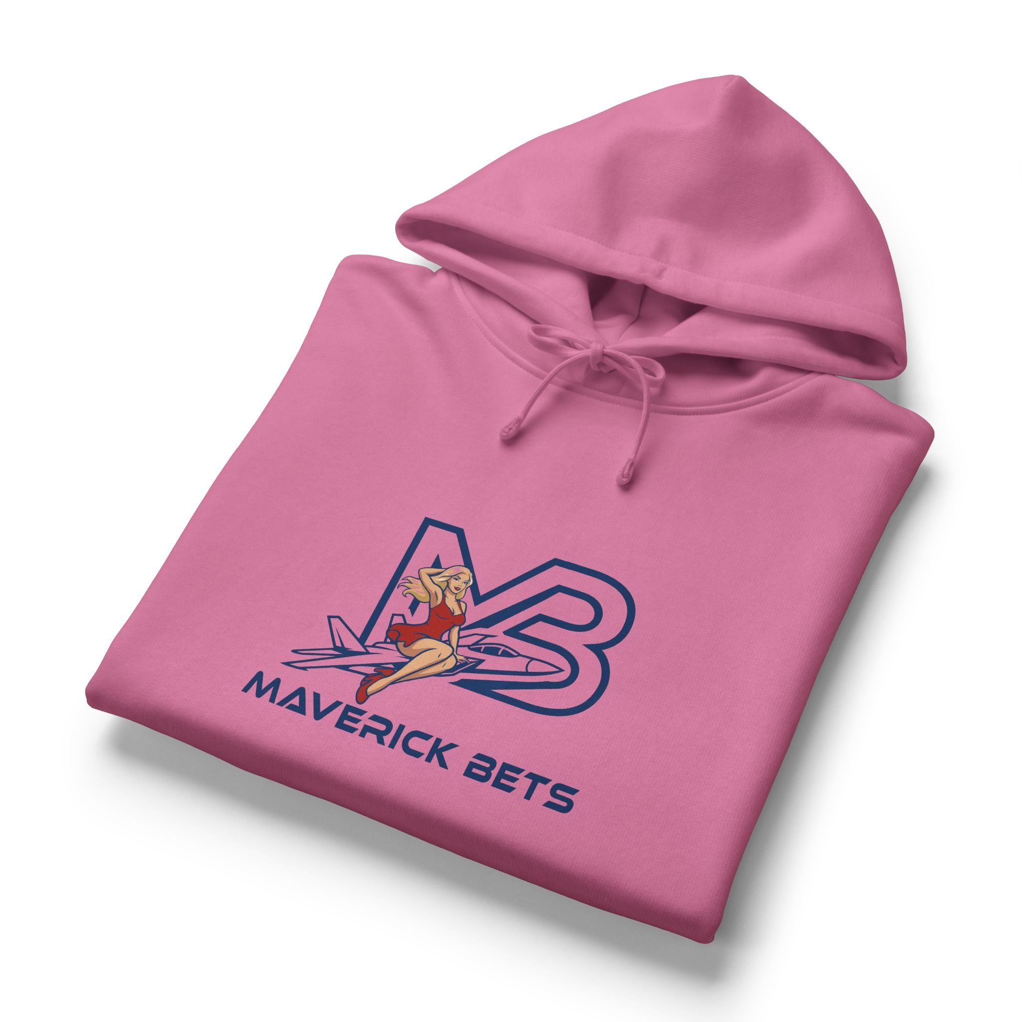 Maverick Bets Women’s Organic Midweight Hoodie – Surf Pinup Logo Graphic Pullover