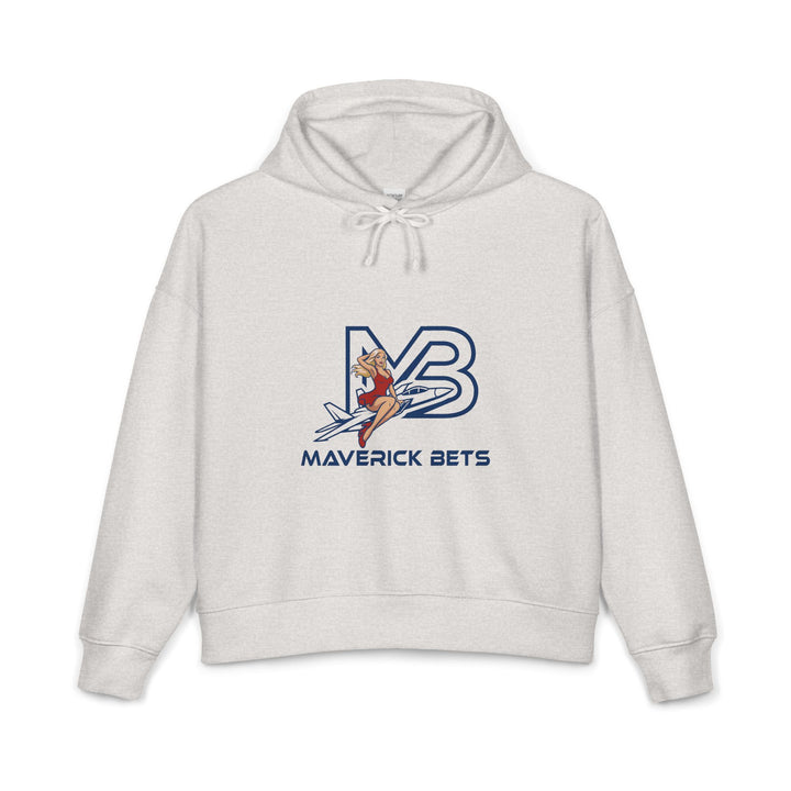 Maverick Bets Women’s Organic Midweight Hoodie – Surf Pinup Logo Graphic Pullover