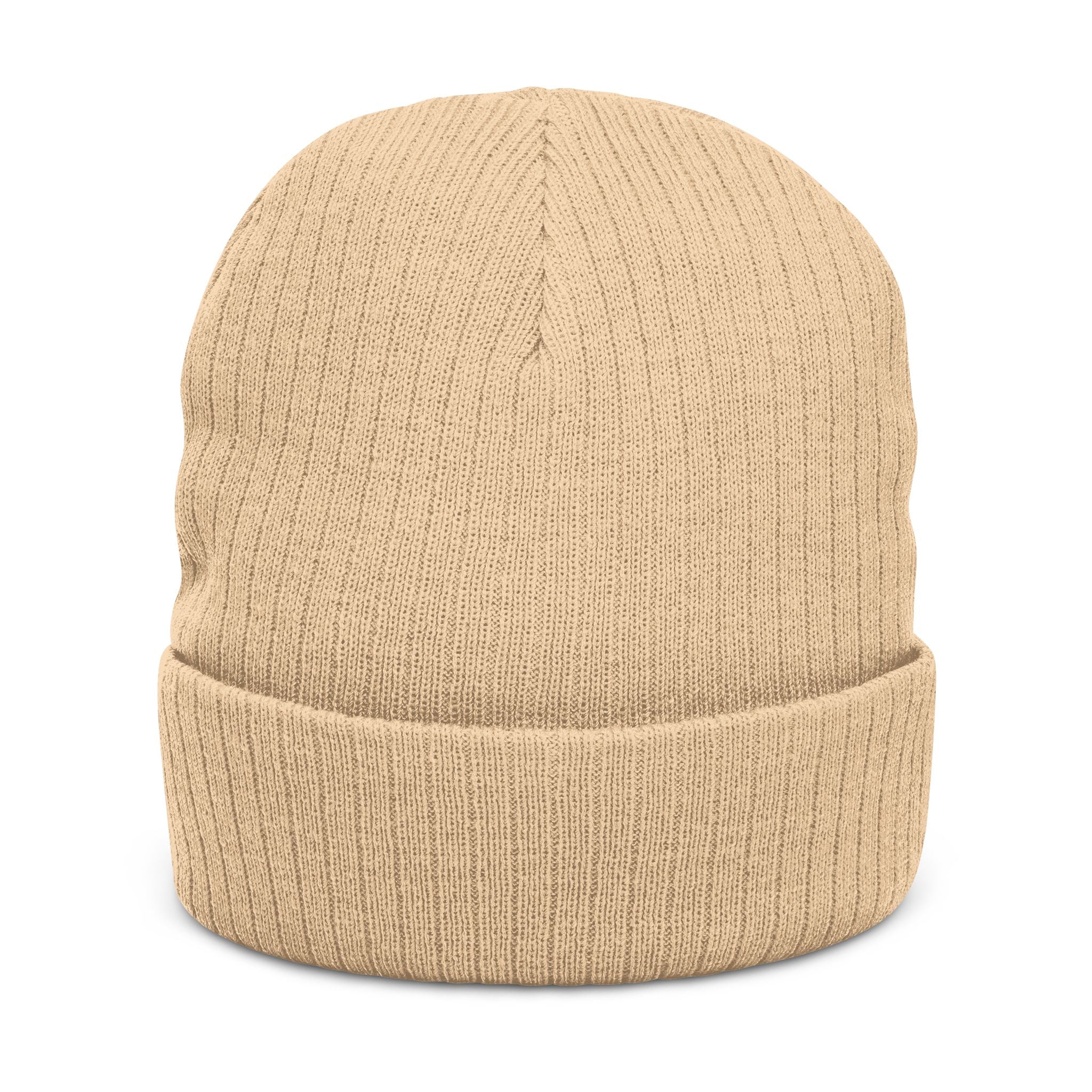 Embroidered 'Maverick Bets' Ribbed Knit Beanie