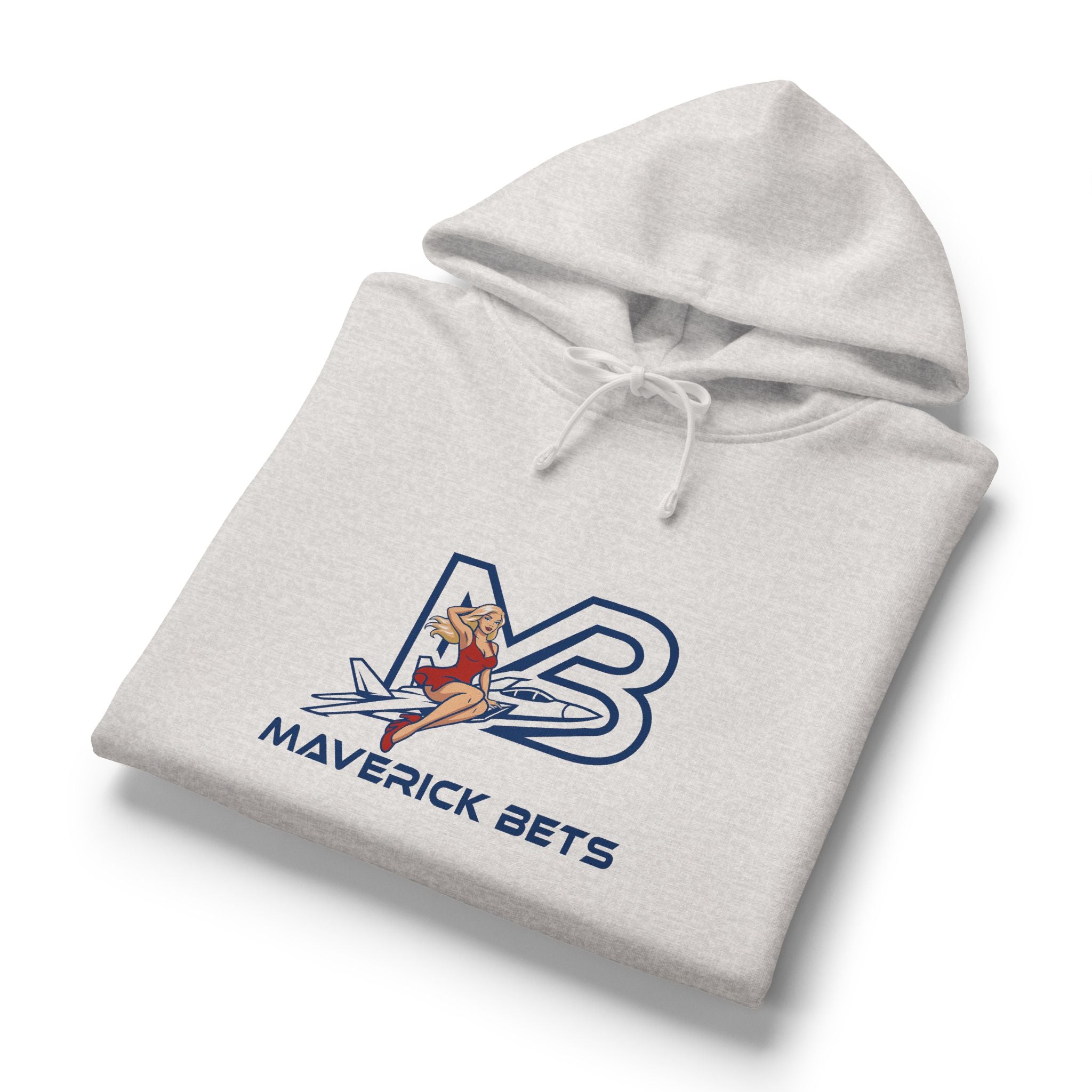 Maverick Bets Women’s Organic Midweight Hoodie – Surf Pinup Logo Graphic Pullover