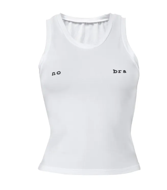 Letter Print Crop Tank Top – Casual Sleeveless Slim Fit Camisole